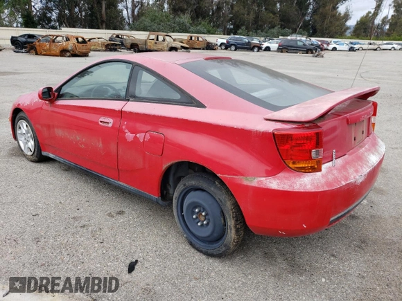 2001 Toyota Celica GT with VIN JTDDR32T210087708, listed as a Copart auction lot 53584065 with 192,261 mi miles and Clean title. Bid and sale history available at DreamBid. Image 2.
