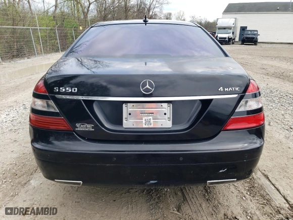 2008 Mercedes-Benz S-Class 5.5L V8 with VIN WDDNG86X98A188968, listed as a Copart auction lot 54815655 with 187,815 mi miles and Clean Title. Bid and sale history available at carsss.com. Image 6.