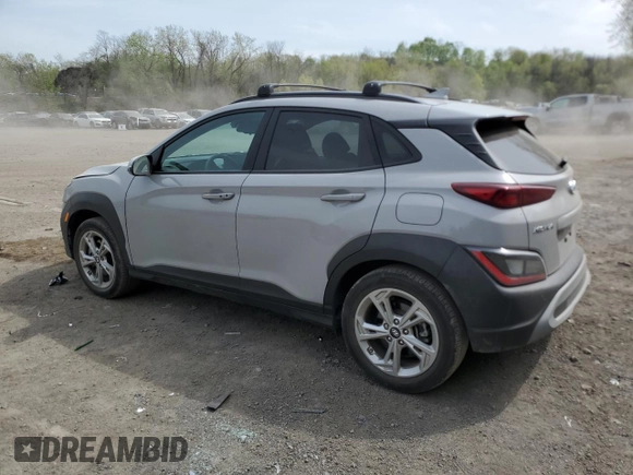 2022 Hyundai Kona SEL with VIN KM8K6CAB0NU819594, listed as a Copart auction lot 54339375 with 21,457 mi miles and Salvage Title. Bid and sale history available at DreamBid. Image 2.