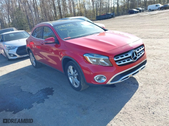 2018 Mercedes-Benz GLA with VIN WDCTG4GB7JJ405396, listed as a IAAI auction lot 41961877 with 95,167 mi miles. Bid and sale history available at carsss.com. Image 1.