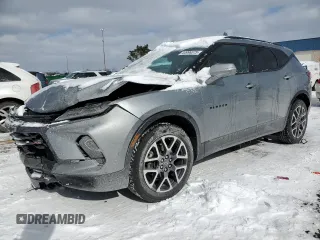 2024 Chevrolet Blazer RS with VIN 3GNKBERS2RS162035, listed as a Copart auction lot 44996375 with 20,609 mi miles and Salvage Title. Bid and sale history available at carsss.com. Image 1.