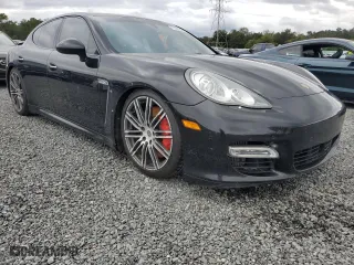 2011 Porsche Panamera Turbo with VIN WP0AC2A70BL090657, listed as a Copart auction lot 73970624 with 0 mi miles and Salvage Title. Bid and sale history available at carsss.com. Image 4.