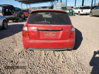 2007 Kia Spectra with VIN KNAFE161175005560, listed as a Copart auction lot 42368135 with 190,987 mi miles and Salvage Title. Bid and sale history available at carsss.com. Image 6.