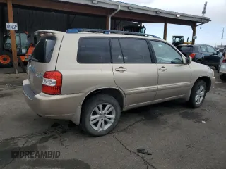 2006 Toyota Highlander Hybrid with VIN JTEEW21A360005821, listed as a Copart auction lot 47549735 with 221,559 mi miles and Salvage Title. Bid and sale history available at carsss.com. Image 3.