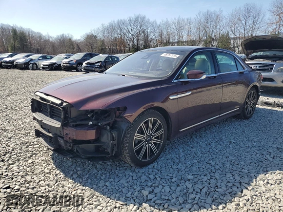 2019 Lincoln Continental Reserve z VIN 1LN6L9NP1K5613158, wystawiony jako Copart lot #48757115 z przebiegiem 102 379 mil mil oraz Szkoda całkowita • Salvage title. Historia ofert i sprzedaży dostępna na DreamBid. Obrazek 1.