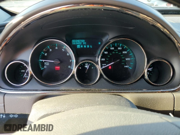 2014 Buick Enclave Leather with VIN 5GAKVBKD3EJ275676, listed as a Copart auction lot 52356235 with 163,402 mi miles and Salvage Title. Bid and sale history available at DreamBid. Image 9.