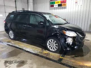 2012 Toyota Sienna XLE with VIN 5TDDK3DC9CS047319, listed as a Copart auction lot 53173405 with 198,654 mi miles and Salvage Title. Bid and sale history available at carsss.com. Image 4.