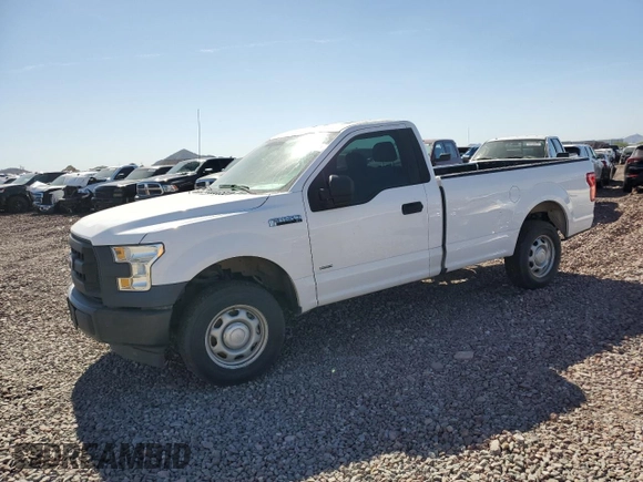 2017 Ford F-150 XL with VIN 1FTNF1CG0HKC20421, listed as a Copart auction lot 46412525 with 93,707 mi miles and Salvage title. Bid and sale history available at DreamBid. Image 1.