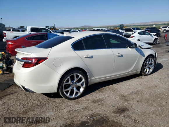 2015 Buick Regal GS with VIN 2G4GT5GX9F9200018, listed as a Copart auction lot 61553874 with 114,221 mi miles and Salvage Title. Bid and sale history available at DreamBid. Image 3.