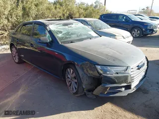 2018 Audi A4 Premium with VIN WAUKMAF40JA111783, listed as a IAAI auction lot 41348897 with 1 mi miles. Bid and sale history available at carsss.com. Image 1.