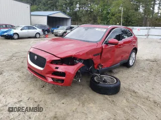 2018 Jaguar F-Pace 30t Portfolio with VIN SADCN2GX3JA288772, listed as a Copart auction lot 73749634 with 72,754 mi miles and Salvage title. Bid and sale history available at DreamBid. Image 1.