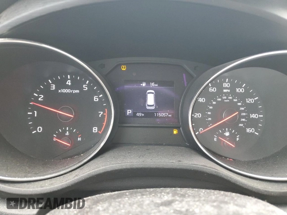2020 Kia Sedona LX with VIN KNDMB5C15L6605842, listed as a Copart auction lot 43246275 with 115,057 mi miles and Salvage Title. Bid and sale history available at carsss.com. Image 9.