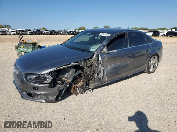 2015 Audi S4 Premium Plus with VIN WAUBGAFL8FA011159, listed as a Copart auction lot 79768914 with 98,622 mi miles and Salvage Title. Bid and sale history available at carsss.com. Image 1.