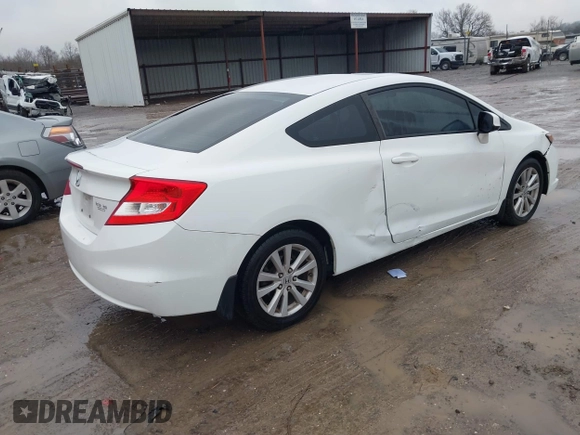 2012 Honda Civic Cpe EX-L with VIN 2HGFG3B09CH502883, listed as a IAAI auction lot 41571437 with 187,046 mi miles. Bid and sale history available at carsss.com. Image 4.