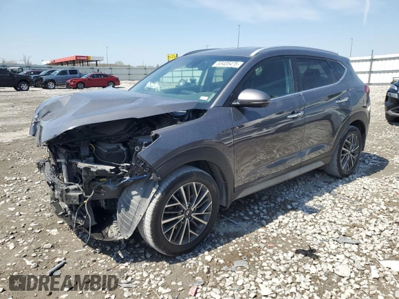 2021 Hyundai Tucson SEL z VIN KM8J33AL1MU306155, wystawiony jako Copart lot #53405475 z przebiegiem 51 930 mil mil oraz Szkoda całkowita • Salvage title. Historia ofert i sprzedaży dostępna na DreamBid. Obrazek 1.