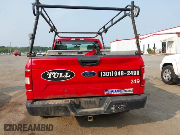 2019 Ford F-150 XL with VIN 1FTMF1CBXKKD80040, listed as a IAAI auction lot 42415800 with 160,431 mi miles and . Bid and sale history available at DreamBid. Image 16.