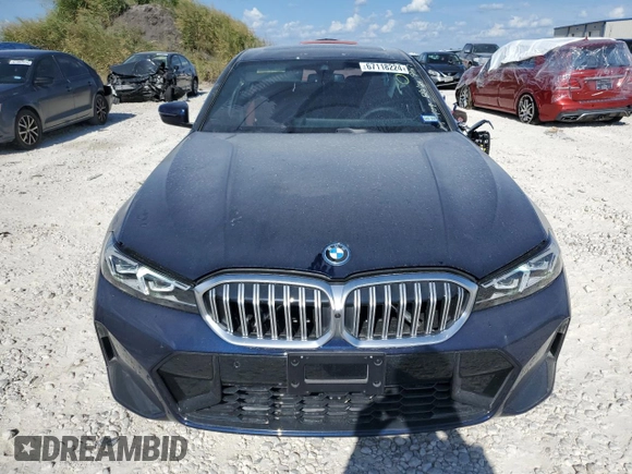 2024 BMW 3 Series 330e with VIN 3MW39FF01R8E69367, listed as a Copart auction lot 67118224 with 1,051 mi miles and Salvage Title. Bid and sale history available at carsss.com. Image 5.