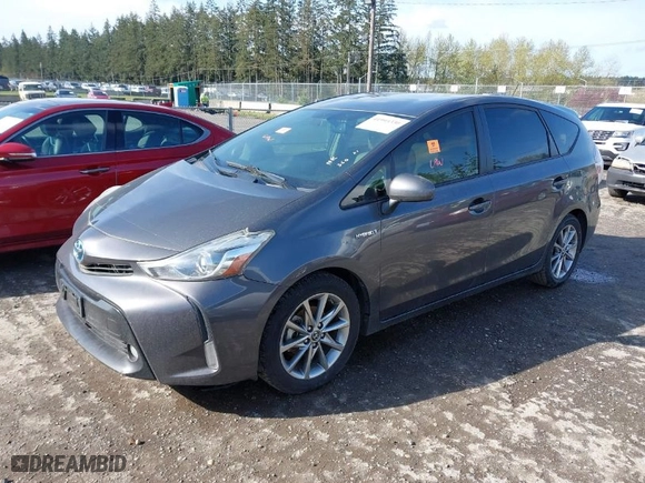2017 Toyota Prius v Two with VIN JTDZN3EU4HJ056180, listed as a IAAI auction lot 41993330 with 1 mi miles. Bid and sale history available at carsss.com. Image 2.