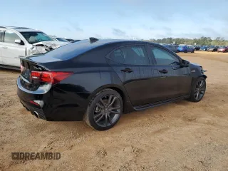 2019 Acura TLX w/A-Spec Pkg with VIN 19UUB1F61KA005784, listed as a Copart auction lot 50350425 with 52,547 mi miles and Salvage Title. Bid and sale history available at carsss.com. Image 3.