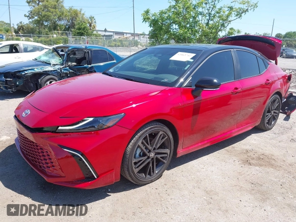 2025 Toyota Camry LE with VIN 4T1DAACK8SU025754, listed as a IAAI auction lot 42063742 with 6,485 mi miles and . Bid and sale history available at DreamBid. Image 17.