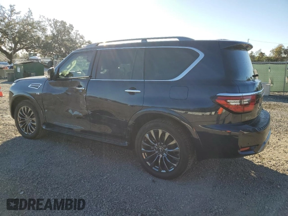 2021 Nissan Armada Platinum with VIN JN8AY2CC6M9145404, listed as a Copart auction lot 81495114 with 48,084 mi miles and Salvage Title. Bid and sale history available at carsss.com. Image 2.