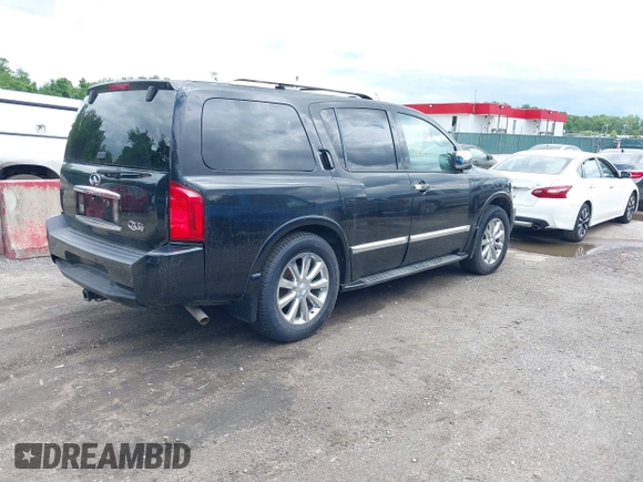2008 Infiniti QX56 z VIN 5N3AA08C08N914766, wystawiony jako IAAI lot #42347423 z przebiegiem 160 404 mil mil oraz . Historia ofert i sprzedaży dostępna na DreamBid. Obrazek 4.