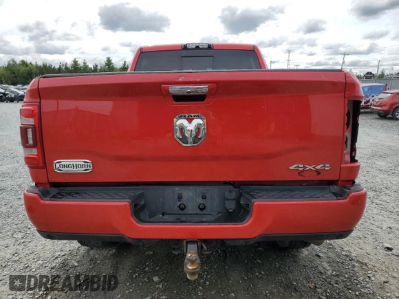 2020 Ram 2500 Laramie Longhorn with VIN 3C6UR5GL5LG226868, listed as a Copart auction lot 70624324 with 140,861 mi miles and Salvage title. Bid and sale history available at DreamBid. Image 6.