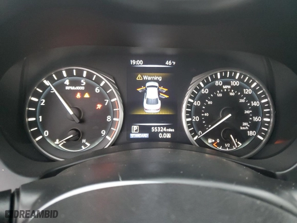 2018 Infiniti Q50 3.0t SPORT with VIN JN1EV7AR3JM444600, listed as a Copart auction lot 83807224 with NaN miles and Salvage Title. Bid and sale history available at carsss.com. Image 9.