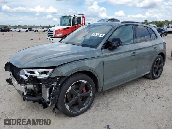 2020 Audi SQ5 Premium Plus with VIN WA1B4AFY8L2127341, listed as a Copart auction lot 69452274 with 41,814 mi miles and Salvage Title. Bid and sale history available at DreamBid. Image 1.