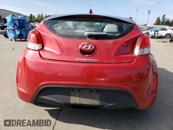 2013 Hyundai Veloster w/Black Int with VIN KMHTC6AD7DU132479, listed as a Copart auction lot 44785445 with 150,334 mi miles and Salvage Title. Bid and sale history available at carsss.com. Image 6.