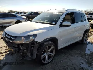 2016 Volkswagen Tiguan SEL with VIN WVGAV7AX7GW010490, listed as a Copart auction lot 43191995 with 160,500 mi miles and Salvage Title. Bid and sale history available at DreamBid. Image 1.