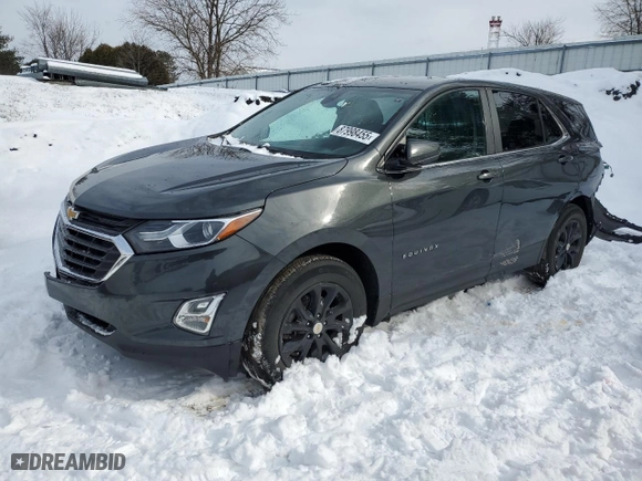 2021 Chevrolet Equinox LT with VIN 2GNAXKEV5M6129131, listed as a Copart auction lot 87998455 with 36,623 mi miles and Salvage Title. Bid and sale history available at carsss.com. Image 1.
