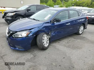2019 Nissan Sentra S z VIN 3N1AB7AP7KY406923, wystawiony jako Copart lot #55166185 z przebiegiem 58 858 mil mil oraz Szkoda całkowita • Salvage title. Historia ofert i sprzedaży dostępna na DreamBid. Obrazek 1.