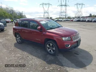 2017 Jeep Compass High Altitude with VIN 1C4NJDEB2HD175584, listed as a IAAI auction lot 42063233 with 136,062 mi miles. Bid and sale history available at carsss.com. Image 1.