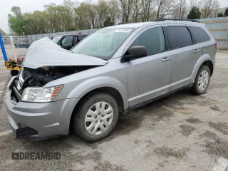 2017 Dodge Journey SE z VIN 3C4PDCAB2HT601316, wystawiony jako Copart lot #54153395 z przebiegiem 138 737 mil mil oraz Szkoda całkowita • Salvage title. Historia ofert i sprzedaży dostępna na DreamBid. Obrazek 1.