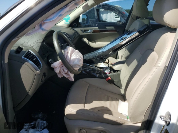 2012 Audi Q5 Premium Plus with VIN WA1LFAFP6CA136583, listed as a Copart auction lot 74075684 with Not provided miles and Salvage title. Bid and sale history available at DreamBid. Image 7.