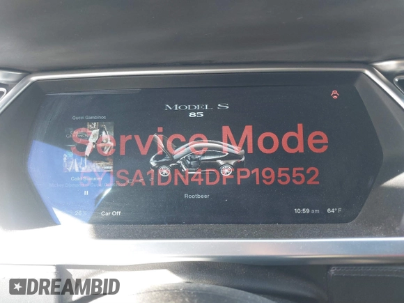 2013 Tesla Model S z VIN 5YJSA1DN4DFP19552, wystawiony jako IAAI lot #41360466 z przebiegiem 129 806 mil mil oraz . Historia ofert i sprzedaży dostępna na DreamBid. Obrazek 7.