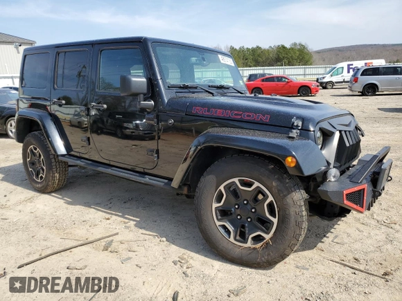 2016 Jeep Wrangler Unlimited Rubicon with VIN 1C4HJWFG4GL107777, listed as a Copart auction lot 48974135 with 118,164 mi miles and Salvage Title. Bid and sale history available at carsss.com. Image 4.