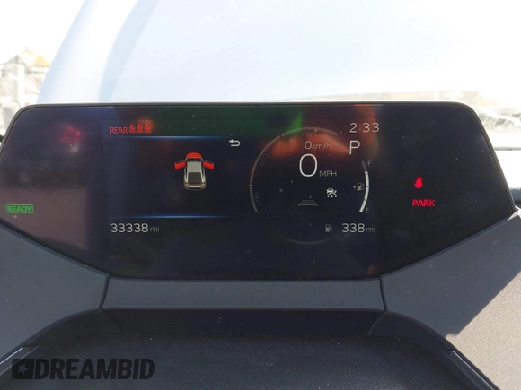 2023 Toyota Prius LE with VIN JTDACAAUXP3012538, listed as a IAAI auction lot 41948103 with 33,338 mi miles and . Bid and sale history available at DreamBid. Image 7.