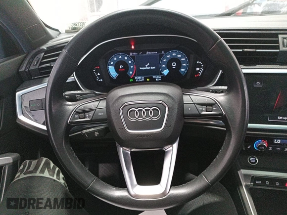 2023 Audi Q3 S line Premium with VIN WA1DECF35P1102382, listed as a IAAI auction lot 42734185 with 35,393 mi miles and . Bid and sale history available at DreamBid. Image 34.