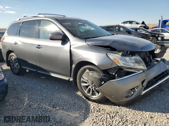 2016 Nissan Pathfinder S with VIN 5N1AR2MM0GC658134, listed as a Copart auction lot 74589594 with 163,451 mi miles and Salvage Title. Bid and sale history available at carsss.com. Image 4.