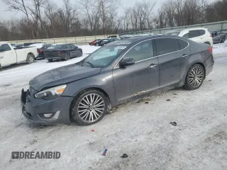 2014 Kia Cadenza Premium with VIN KNALN4D74E5128214, listed as a Copart auction lot 87692675 with 159,014 mi miles and Salvage Title. Bid and sale history available at carsss.com. Image 1.