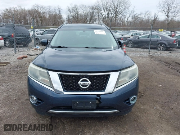 2015 Nissan Pathfinder SL with VIN 5N1AR2MN5FC622513, listed as a IAAI auction lot 41953545 with 183,339 mi miles and . Bid and sale history available at DreamBid. Image 12.
