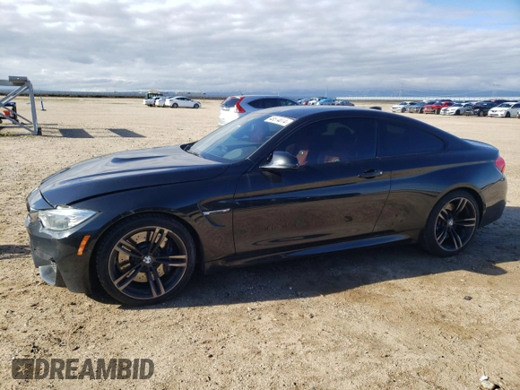 2016 BMW M4 with VIN WBS3R9C59GK338082, listed as a Copart auction lot 48574074 with 117,922 mi miles and Clean Title. Bid and sale history available at carsss.com. Image 1.