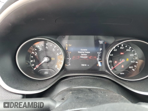 2021 Jeep Compass 80th Anniversary with VIN 3C4NJCEB4MT604075, listed as a Copart auction lot 52258645 with 78,510 mi miles and Non Repairable. Bid and sale history available at carsss.com. Image 9.