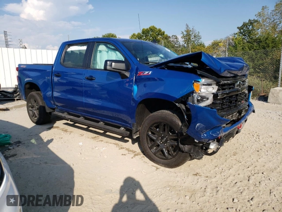 2023 Chevrolet Silverado 1500 LT Trail Boss with VIN 3GCUDFED5PG260887, listed as a Copart auction lot 69757364 with Not Provided miles and Salvage Title. Bid and sale history available at DreamBid. Image 4.