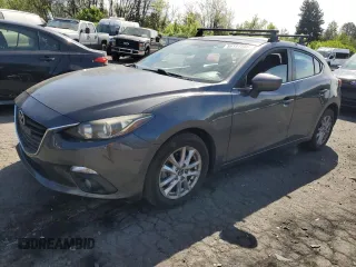 2015 Mazda 3 i Touring with VIN JM1BM1L70F1260834, listed as a Copart auction lot 56197585 with 79,675 mi miles and Salvage title. Bid and sale history available at DreamBid. Image 1.