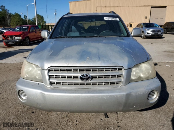 2001 Toyota Highlander with VIN JTEGF21A210019713, listed as a Copart auction lot 46082695 with 222,649 mi miles and Salvage Title. Bid and sale history available at carsss.com. Image 5.