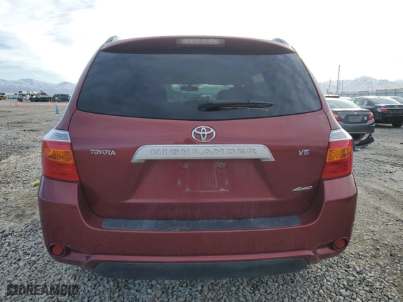 2009 Toyota Highlander with VIN JTEES41A892131124, listed as a Copart auction lot 46997965 with 179,386 mi miles and Salvage Title. Bid and sale history available at carsss.com. Image 6.