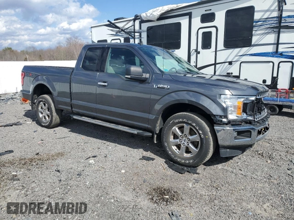 2019 Ford F-150 XL with VIN 1FTFX1E53KFA03720, listed as a Copart auction lot 49747035 with 75,468 mi miles and Salvage Title. Bid and sale history available at carsss.com. Image 4.